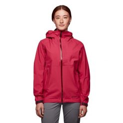 Kurtka przejściowa damska Black Diamond Highline Strech Shell. Czerwone kurtki damskie Black Diamond, s, bez wzorów, bez kaptura. Za 569.99 zł.