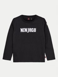 LEGO Bluzka Ninjago 12011275 Czarny Regular Fit. Czarne t-shirty i koszulki chłopięce LEGO, bez wzorów, z bawełny, bez kołnierzyka, bez ramiączek. Za 59.99 zł.