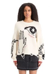 Scotch & Soda Sweter w kolorze kremowym rozmiar: M. Brązowe swetry klasyczne damskie Scotch & Soda, m, bez kołnierzyka. Za 259.13 zł.