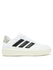 Adidas Sneakersy Courtblock JI2202 Biały. Białe obuwie sportowe damskie Adidas, ze skóry, bez zapięcia. Za 189.99 zł.