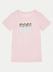 Guess T-Shirt K5RI17 K6YW4 Różowy Regular Fit. Czerwone koszulki i t-shirty dziewczęce Guess, z aplikacjami, z bawełny, bez kołnierzyka, bez ramiączek. Za 59.99 zł.