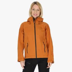 Kurtka damska trekkingowa wodoodporna Himalaya Shell Jacket. Brązowe kurtki damskie SWEDEMOUNT, bez wzorów, bez kaptura. Za 899.99 zł.