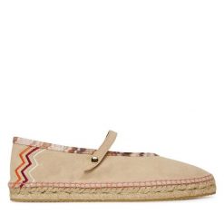 Espadryle M Missoni. Brązowe espadryle damskie M Missoni, bez wzorów, bez obcasa. Za 1,349.00 zł.