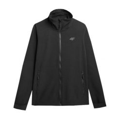 Kurtka Damska Softshell 4F, Czarna, NeoDry 5000. Czarne kurtki damskie 4F, bez wzorów, z softshellu, bez kaptura. Za 219.99 zł.