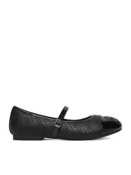 Guess Baleriny CEOWB-CS6666-03 Czarny. Czarne baleriny dziewczęce Guess, z aplikacjami, bez obcasa, bez zapięcia. Za 149.99 zł.