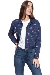 DAMSKA KURTKA JEANSOWA WRANGLER RETRO CROP JACKET BLUE DEPTHS W417WSXJY 112128796. Niebieskie kurtki damskie Wrangler, xs, bez wzorów, z jeansu, bez kaptura. W wyprzedaży za 99.99 zł.
