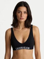 Calvin Klein Swimwear Góra od bikini LV00Q61211 Czarny. Czarne bikini Calvin Klein Swimwear, bez wzorów, z syntetyku. Za 229.99 zł.