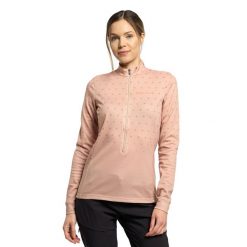 Bluza narciarska damska Maloja Copper. Brązowe bluzy damskie Maloja, na zimę, s, bez wzorów, bez kaptura. Za 289.99 zł.