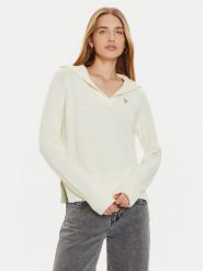 Guess Jeans Sweter W4BR14 Z3HM1 Écru Regular Fit. Swetry klasyczne damskie Guess Jeans, xs, z bawełny, bez kołnierzyka. Za 219.99 zł.