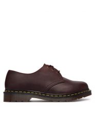Dr. Martens Półbuty 3 Eye Crazy Horse DM11838601 Bordowy. Czerwone półbuty damskie Dr Martens, bez wzorów, bez obcasa, na płaskiej podeszwie, bez zapięcia. Za 859.99 zł.