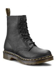 Dr. Martens Skórzane botki w kolorze czarnym rozmiar: 36. Czarne botki damskie Dr Martens, bez obcasa, bez zapięcia. Za 594.39 zł.