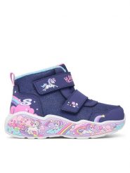 Skechers Śniegowce Play Scene 303163N/NVMT Różowy. Czerwone kozaki dziewczęce Skechers, bez wzorów, ze skóry, bez obcasa, bez zapięcia. Za 199.99 zł.