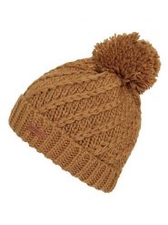 Protest Czapka "Paisley" w kolorze jasnobrązowym rozmiar: 55 cm. Brązowe czapki damskie Protest, bez wzorów, ze splotem. Za 65.07 zł.
