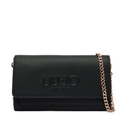 Portfel Liu Jo. Czarne portfele damskie Liu Jo, bez wzorów. Za 379.99 zł.