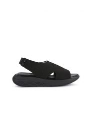 Geox Sandały "Spherica EC5" w kolorze czarnym rozmiar: 39. Czarne sandały damskie Geox, bez wzorów, z otwartym noskiem, bez obcasa, bez zapięcia. Za 252.71 zł.