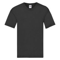Oryginalna Koszulka Unisex Dla Dorosłych Z Dekoltem W Szpic. Białe bluzki damskie Fruit of the Loom, xl, bez wzorów, bez kołnierzyka, bez ramiączek. Za 48.99 zł.