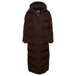 Damska kurtka maxi z kapturem Superdry. Brązowe kurtki damskie Superdry, s, bez wzorów, z elastanu, z kapturem. Za 919.30 zł.