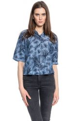 LEE FLORAL RESORT SHIRT DAMSKA KOSZULA RELAXED FIT WASHED BLUE L46DIULR 112110887. Niebieskie koszule damskie Lee, l, bez wzorów, bez kołnierzyka, bez ramiączek. Za 129.99 zł.