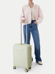 Reebok Walizka kabinowa CEO-RBK-WAL-012-S Zielony. Zielone walizki Reebok, bez wzorów, z tworzywa sztucznego. Za 259.99 zł.