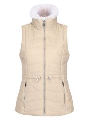 Regatta Kamizelka pikowana "Walless" w kolorze beżowym rozmiar: 34. Brązowe kamizelki damskie Regatta, bez wzorów, z puchu, bez kaptura. Za 88.64 zł.
