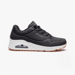 Buty SKECHERS Uno Stand On Air. Czarne obuwie sportowe damskie Skechers, bez zapięcia, do biegania, Skechers Sport. Za 299.00 zł.
