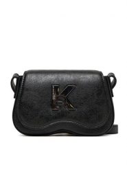 Karl Lagerfeld Jeans Torebka A3W30214 Czarny. Czarne listonoszki damskie Karl Lagerfeld Jeans, bez wzorów, z jeansu, bez dodatków. Za 489.99 zł.