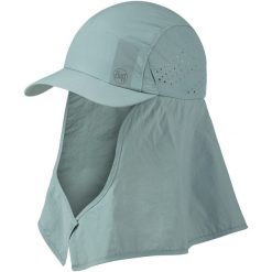 Czapka z daszkiem BUFF DESERT CAP SOLID. Niebieskie czapki z daszkiem damskie Buff, bez wzorów. Za 193.99 zł.