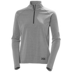 Bluza damska z zamkiem 1/2 Helly Hansen Tyri. Szare bluzy damskie Helly Hansen, bez wzorów, bez kaptura. Za 417.50 zł.