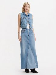 Levi's Spódnica dżinsowa w kolorze błękitnym rozmiar: W30. Niebieskie spódnice damskie Levi's, s, z aplikacjami, z bawełny, klasyczne, maxi. Za 157.95 zł.