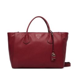 Torebka Guess. Czerwone shopper bag Guess, bez dodatków. Za 674.99 zł.