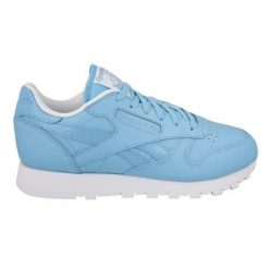 Buty do chodzenia damskie Reebok Leather Seasonal. Białe obuwie sportowe damskie Reebok, z materiału, bez zapięcia, trekkingowe. Za 406.00 zł.