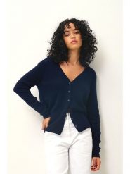 AUTHENTIC CASHMERE Kaszmirowy kardigan "Chalais" w kolorze granatowym rozmiar: S. Niebieskie kardigany damskie AUTHENTIC CASHMERE, s, bez wzorów, z kaszmiru. Za 369.99 zł.