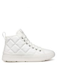 Geox Sneakersy J Laquinny Girl J46M3B 000BC C1000 M Biały. Białe buty sportowe dziewczęce Geox, ze skóry, bez zapięcia. Za 149.99 zł.