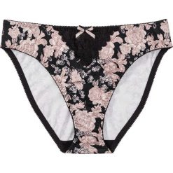Figi bonprix czarno-jasny brunatny z nadrukiem. Czarne figi bonprix, z nadrukiem. Za 29.99 zł.