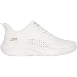 Adidasy Skechers Bobs Squad Waves-jus, Kobiety. Białe obuwie sportowe damskie Skechers, z gumy, bez zapięcia. Za 365.00 zł.