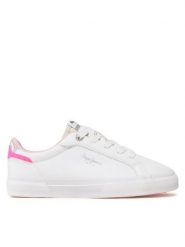 Pepe Jeans Tenisówki Kenton Basic Girl PGS30549 Biały. Białe buty sportowe dziewczęce Pepe Jeans, z jeansu, bez zapięcia. Za 189.99 zł.