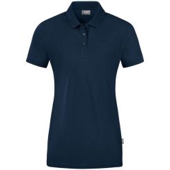 Damska koszulka polo Jako Polo Doubletex. Niebieskie koszulki damskie JAKO, bez wzorów, bez kołnierzyka, bez ramiączek. Za 219.50 zł.