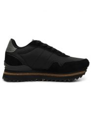 WODEN Skórzane sneakersy "Nora III" w kolorze czarnym rozmiar: 40. Czarne obuwie sportowe damskie Woden, z materiału, bez zapięcia. Za 293.30 zł.