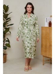 Curvy Lady Sukienka w kolorze zielonym rozmiar: 48/50. Zielone sukienki damskie Curvy Lady, bez wzorów, z wiskozy, klasyczne, bez ramiączek. Za 97.05 zł.