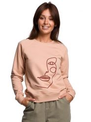 Be Wear Bluza w kolorze beżowym rozmiar: S. Brązowe bluzy damskie Be Wear, s, bez wzorów, bez kaptura. Za 123.82 zł.