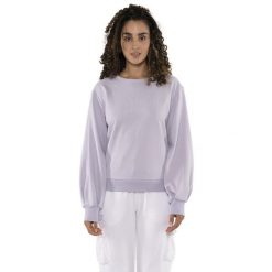 Bluza z bawełna na outdoor na co dzień. Czerwone bluzy damskie LEONE 1947 APPAREL, bez wzorów, z bawełny, bez kaptura. W wyprzedaży za 134.57 zł.