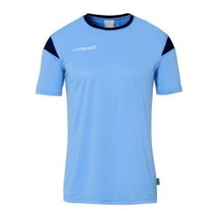Koszulka Uhlsport Squad 27. Niebieskie bluzki damskie Uhlsport, xl, bez wzorów, z dżerseju, sportowe, bez kołnierzyka, bez ramiączek. Za 122.50 zł.
