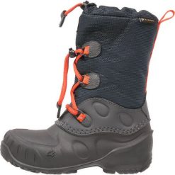 Jack Wolfskin ICELAND TEXAPORE HIGH Śniegowce dark sky. Niebieskie buty zimowe chłopięce Jack Wolfskin, z materiału. W wyprzedaży za 258.30 zł.