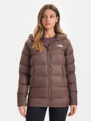 The North Face Kurtka puchowa Hyalite NF0A8E74 Brązowy Regular Fit. Brązowe kurtki damskie The North Face, xs, bez wzorów, z puchu, bez kaptura. Za 1,249.00 zł.