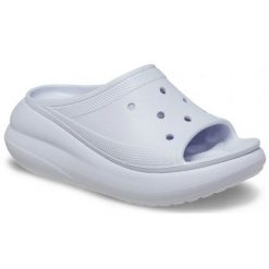 Klapki Crocs Crush Slide Dreamscape 208731-5AF fioletowe. Fioletowe klapki damskie bez wzorów, bez obcasa, bez zapięcia. Za 367.32 zł.