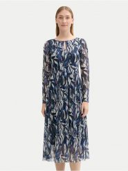 Tom Tailor Sukienka codzienna 1043038 Niebieski Regular Fit. Niebieskie sukienki damskie Tom Tailor, bez wzorów, z syntetyku, bez ramiączek. Za 169.99 zł.