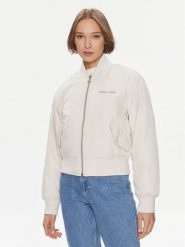Tommy Jeans Kurtka bomber Classics DW0DW17240 Beżowy Regular Fit. Brązowe kurtki damskie Tommy Jeans, xs, bez wzorów, z jeansu, bez kaptura. Za 899.99 zł.