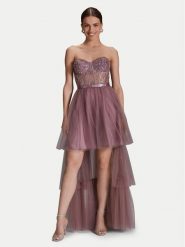 Hey Kyla Sukienka wieczorowa 5AI073HK Różowy Regular Fit. Czerwone sukienki damskie Hey Kyla, bez wzorów, z syntetyku, wizytowe, bez ramiączek. Za 659.99 zł.