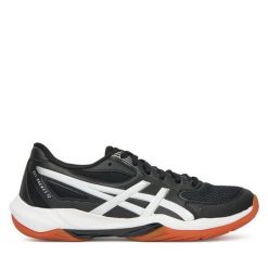 Buty halowe Asics. Czarne obuwie sportowe casual damskie Asics, bez zapięcia. Za 299.99 zł.