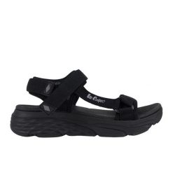 Sandały damskie Lee Cooper LCW-25-03-3398LA czarne. Czarne sandały damskie bez wzorów, z otwartym noskiem, bez obcasa, bez zapięcia. Za 251.21 zł.